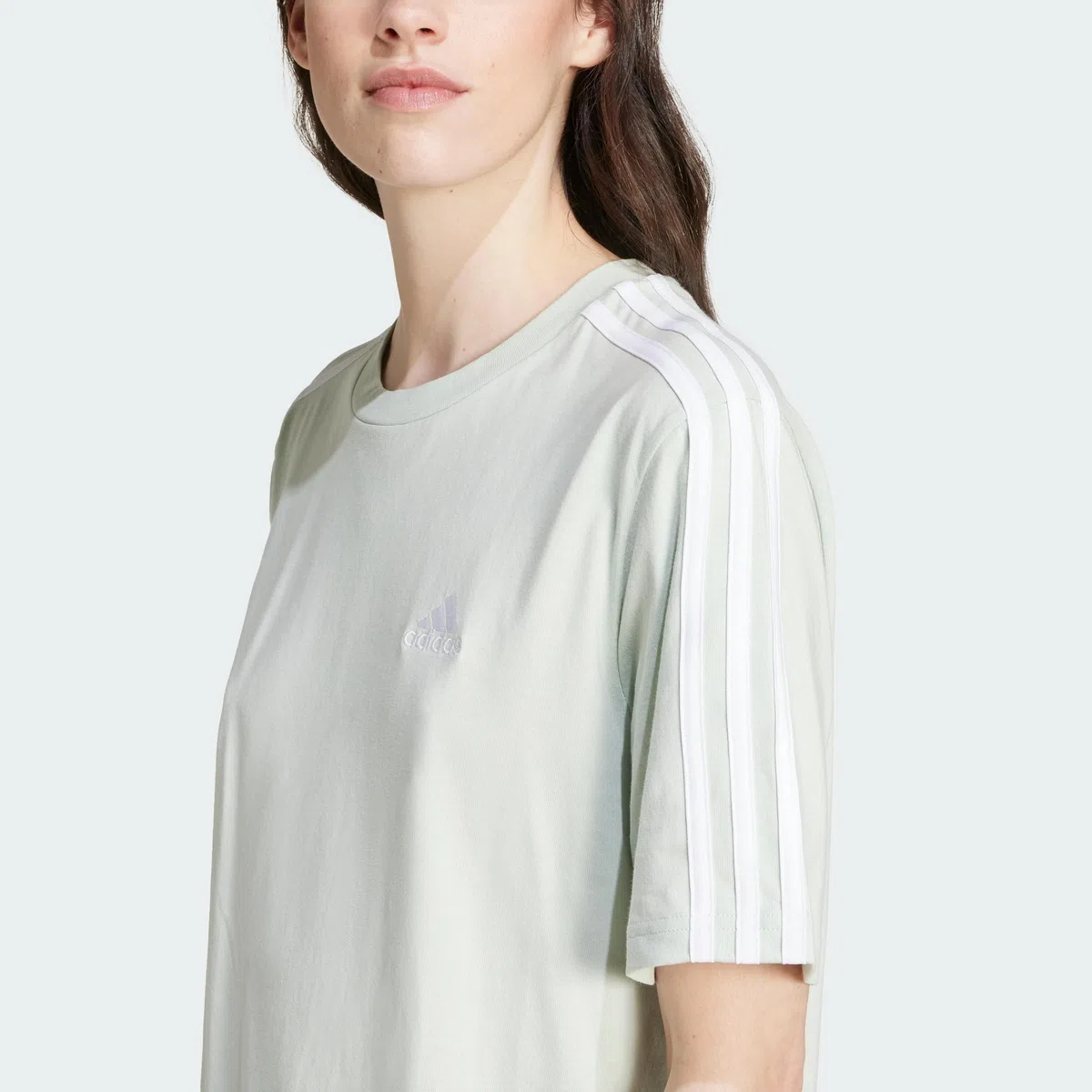 adidas Women Abito Essentials 3-Stripes Single Jersey Boyfriend Tee