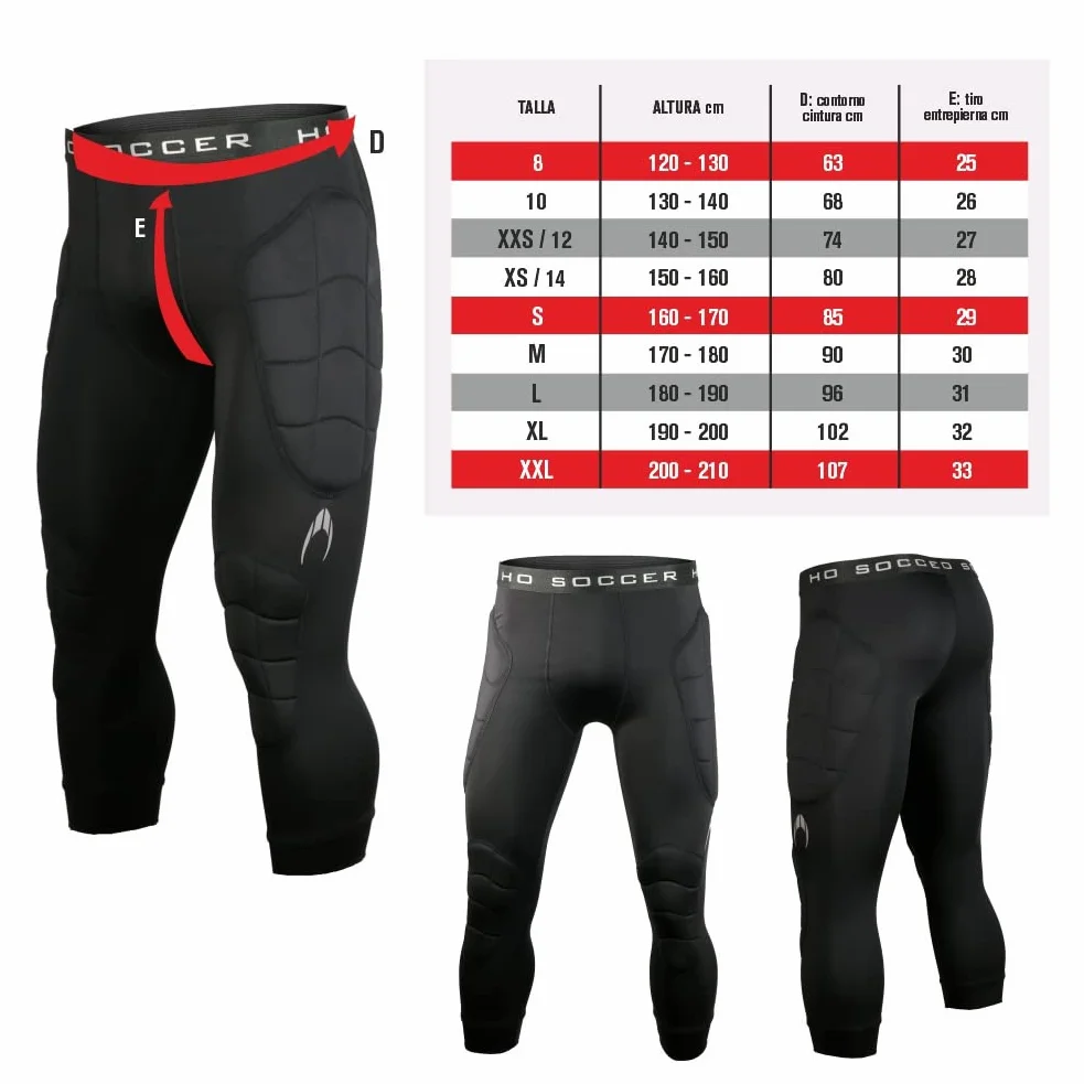 Ho Soccer - Underwear Trousers 3/4 Raven Jr, Pantaloni Sportivi Unisex - Bambini e Ragazzi