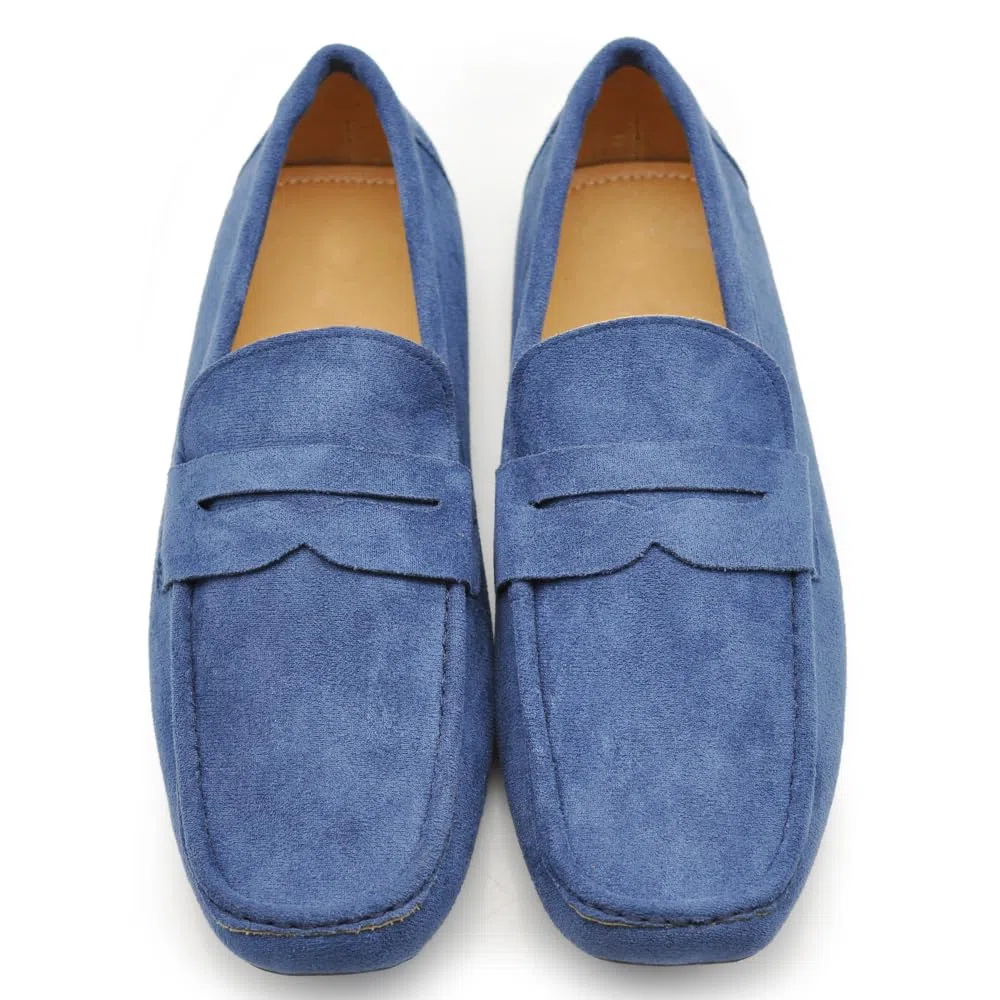 IF Fashion Scarpe Mocassini Slip On Loafers Morbidi da Uomo Camoscio Sintetico Pelle Scamosciato 2Y219