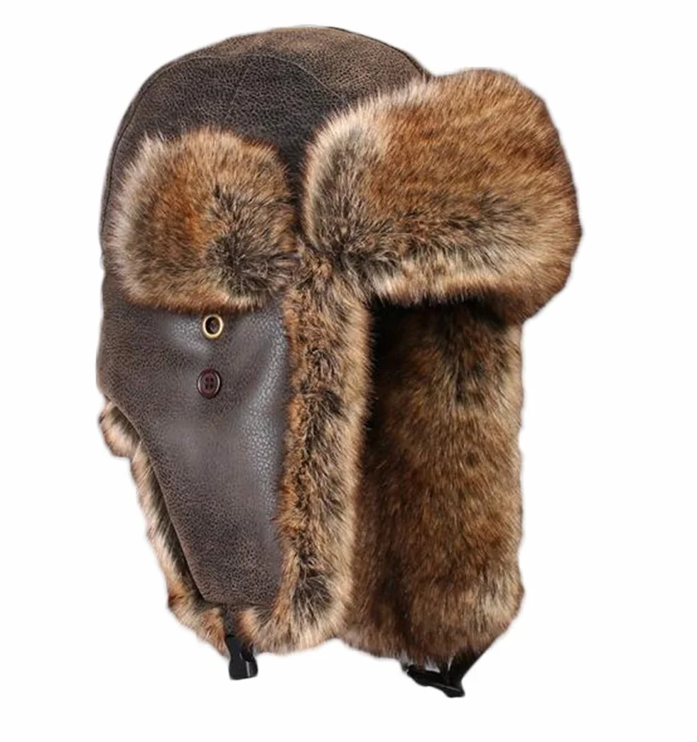 Insun Unisex Cappello da Aviatore Cappelli con Pelliccia Sintetica Berretto Antivento Invernale