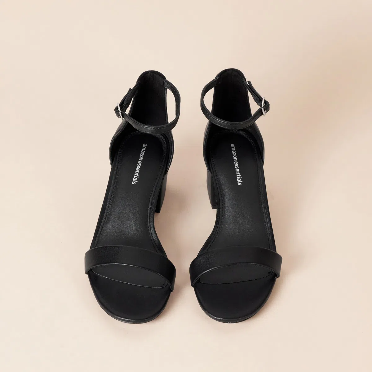 Amazon Essentials Sandali con Tacco e Due Cinturini Donna