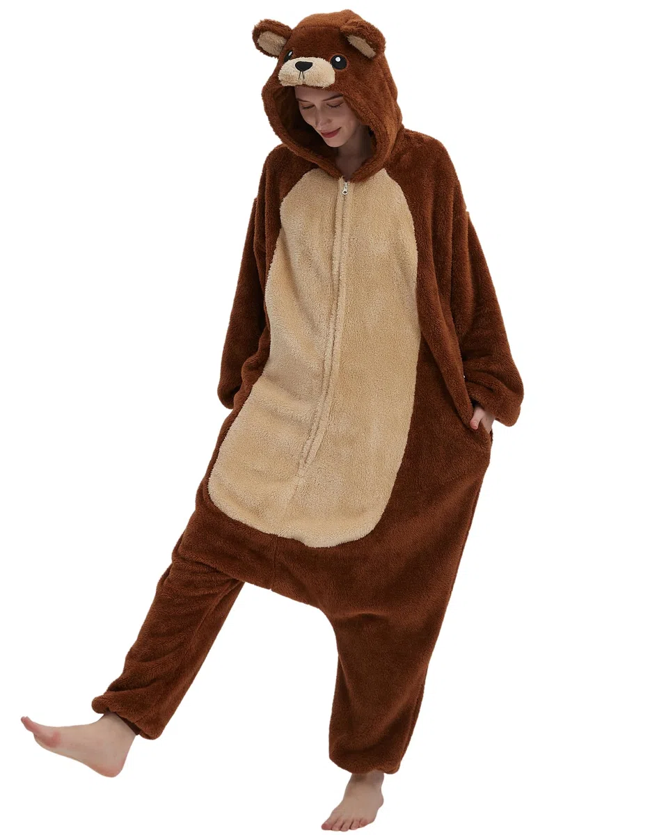 DarkCom Onesie per Bambini e Adulti,Pigiama Genitore-Bambino Carnevale Cosplay Halloween Costume Animale Pigiama di Natale