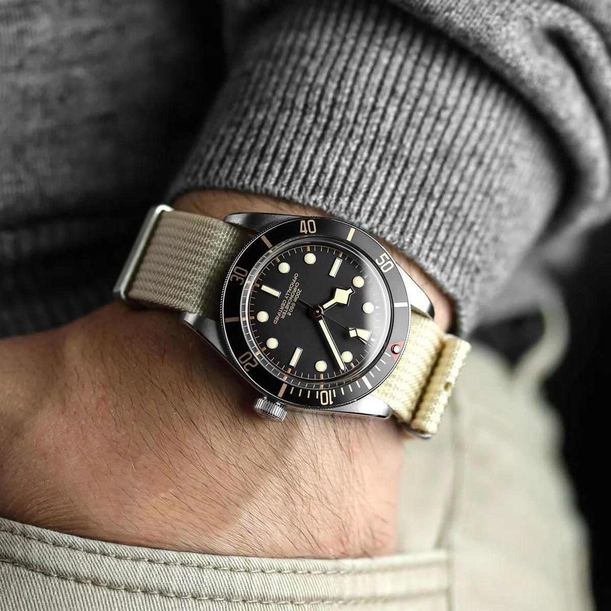 WatchGecko Ridge Military Nylon Watch Strap