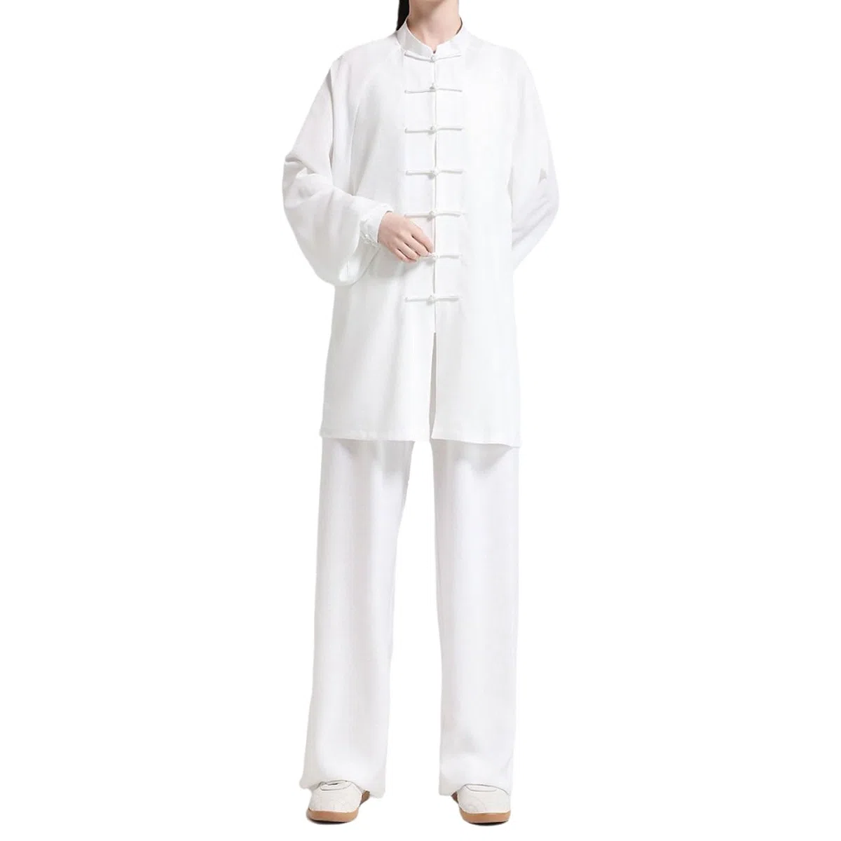 Taichi abbigliamento,Uniforme da Tai Chi in Cotone e Lino,Unisex Kung Fu e Arti Marziali Uniforme,Abbigliamento per Meditazione e Qigong,Largo E Comodo,per Esercizi Mattutini,Meditazione