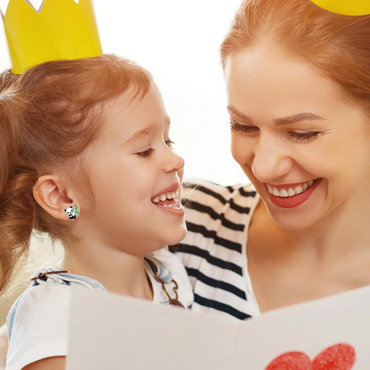 Orecchini Panda per Bambini Argento 925 Orecchini Ipoallergenici a forma di Panda Carino, Regali di Compleanno per Ragazze e Donne Adolescenti