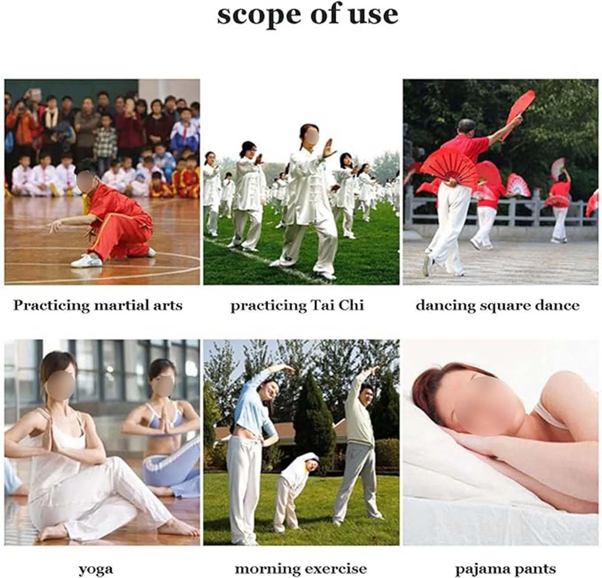 Generico Pantaloni Tai Chi Confortevole Pantaloni Tai Chi Donna Uomo Taglie Forti Pantaloni Tai Chi Pantaloni Pantaloni Casual Pantaloni Slim Yoga Harem Pantaloni Pilates Martial