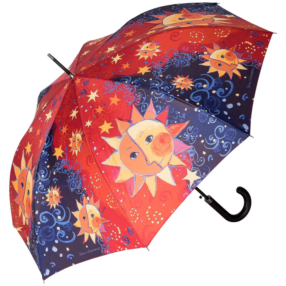 VON LILIENFELD® Ombrello Pioggia Rosina Wachtmeister: Sole Lungo Classico Automatico Donna Arte