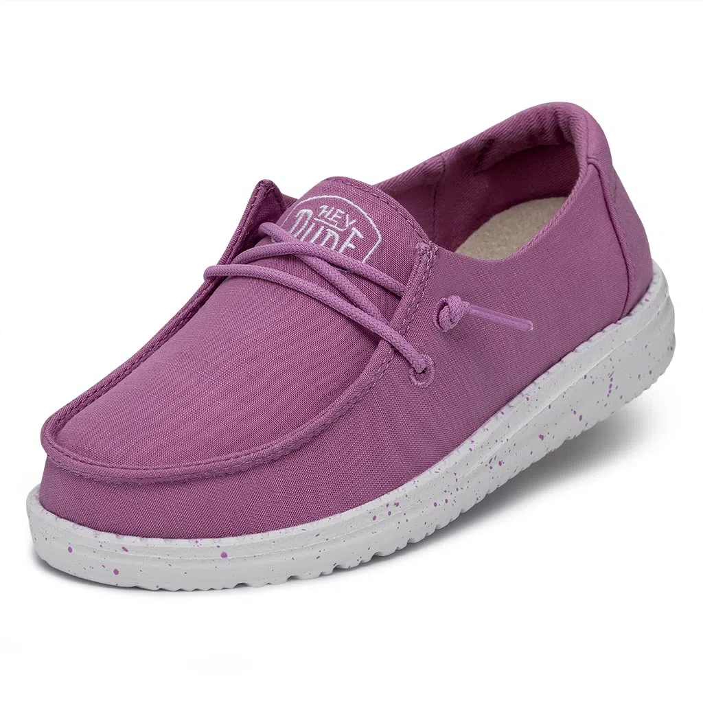 Hey Dude Wendy Youth Slub Canvas Scarpe Moc ToeBambine e Ragazze
