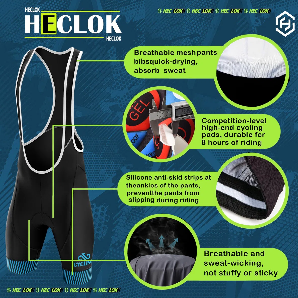 Uomo Abbigliamento Ciclismo Set Abbigliamento Completo Ciclismo Uomo Estivo per Bici da MTB Abbigliamento Ciclismo Set Tuta Bici Maglia + Salopette Pantaloncini 9D Gel Imbottito