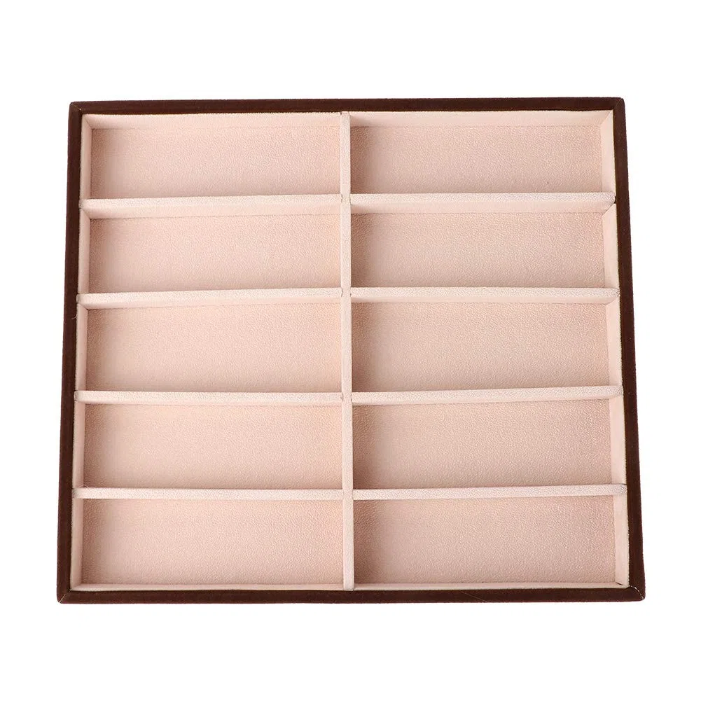 Akozon Organizer per Cassetti per Occhiali da Sole, Scatola per Occhiali da Sole a 10 Griglie, Vassoio per Occhiali da Sole Organizer per Occhiali Moderno Custodie per Occhiali da