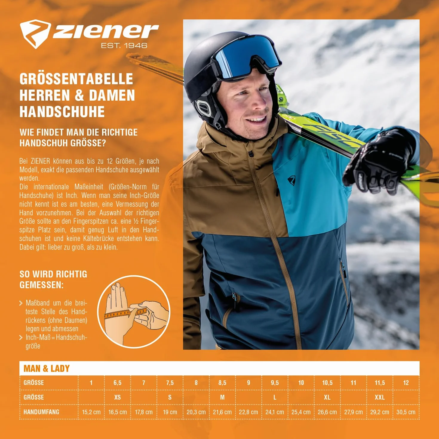 Ziener Kofel GTX Lady Glove, Guanti da Sci/Sport Invernali, Impermeabili, Traspiranti Donna