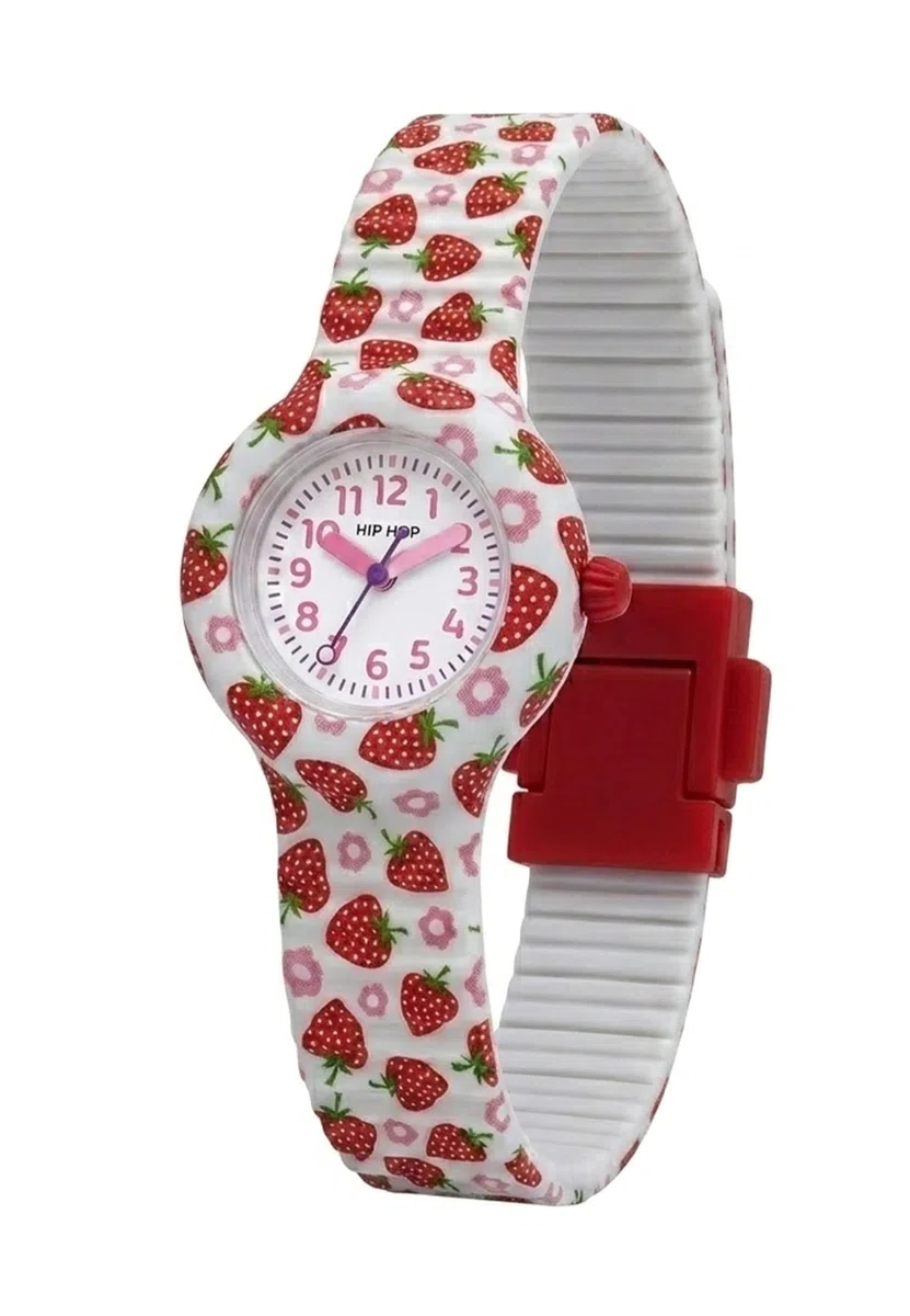 HIP HOP Orologio Bambina, Collezione KIDS FUN, Movimento Quarzo Analogico, Resistente all'acqua fino a 50 metri, Cinturino in Silicone Stampato, Lunghezza regolabile, Idee regalo Bambina
