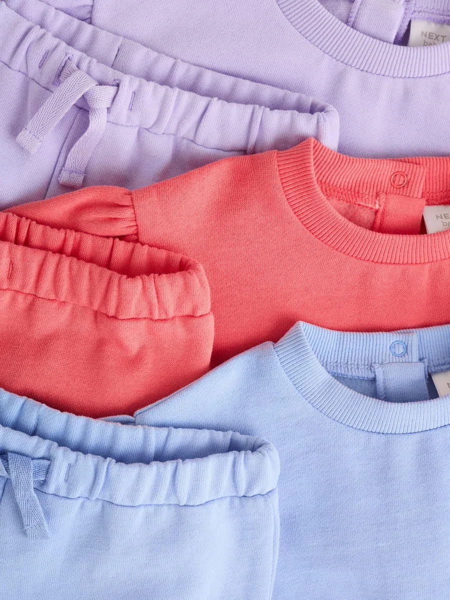 NEXT Bambina Set da 6 pezzi per neonati con felpa e pantaloni da jogging