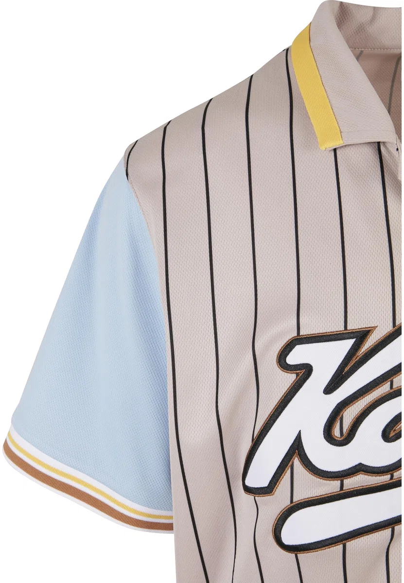 Karl Kani Varsity Pinstripe Baseball Shirt Unisex