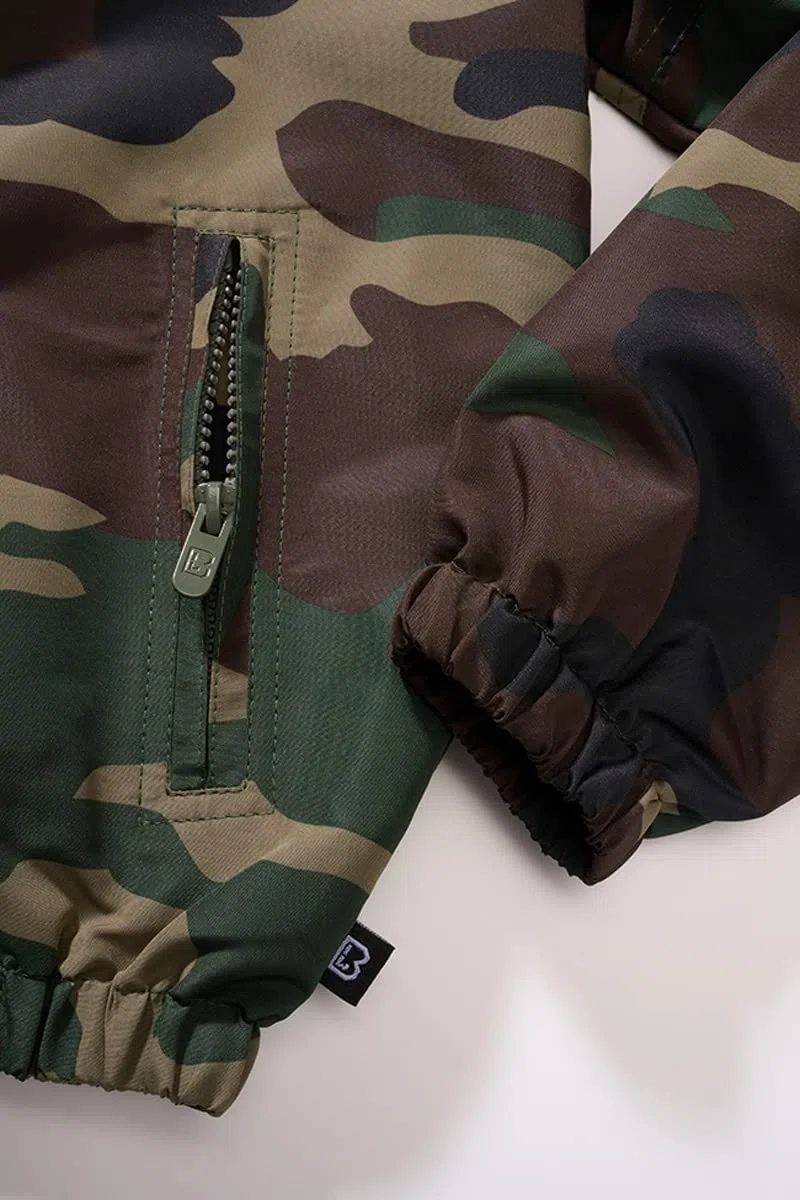 Brandit Kids Summer Frontzip Windbreak Giacca a vento da bambino Unisex - Bambini e ragazzi
