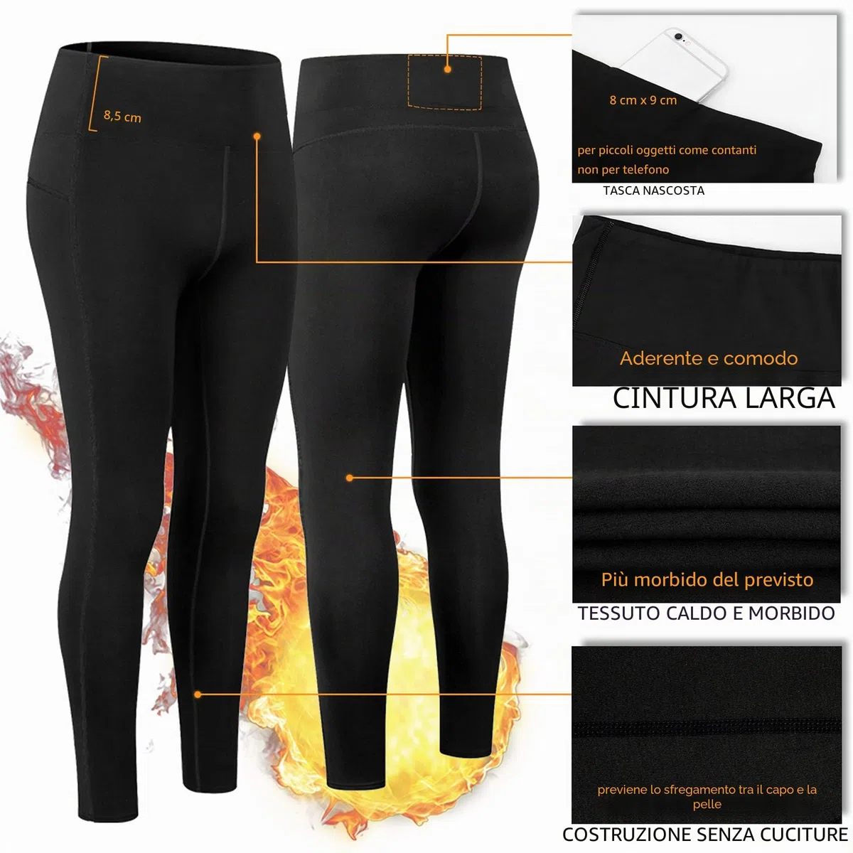 TBoonor Intimo Termico Donna Imbottito con Collo Alto, Tuta da Sci Set Pantaloni e Maglia Termica Asciugatura Rapida Maglie Termico Donna per Sci Corsa Palestra
