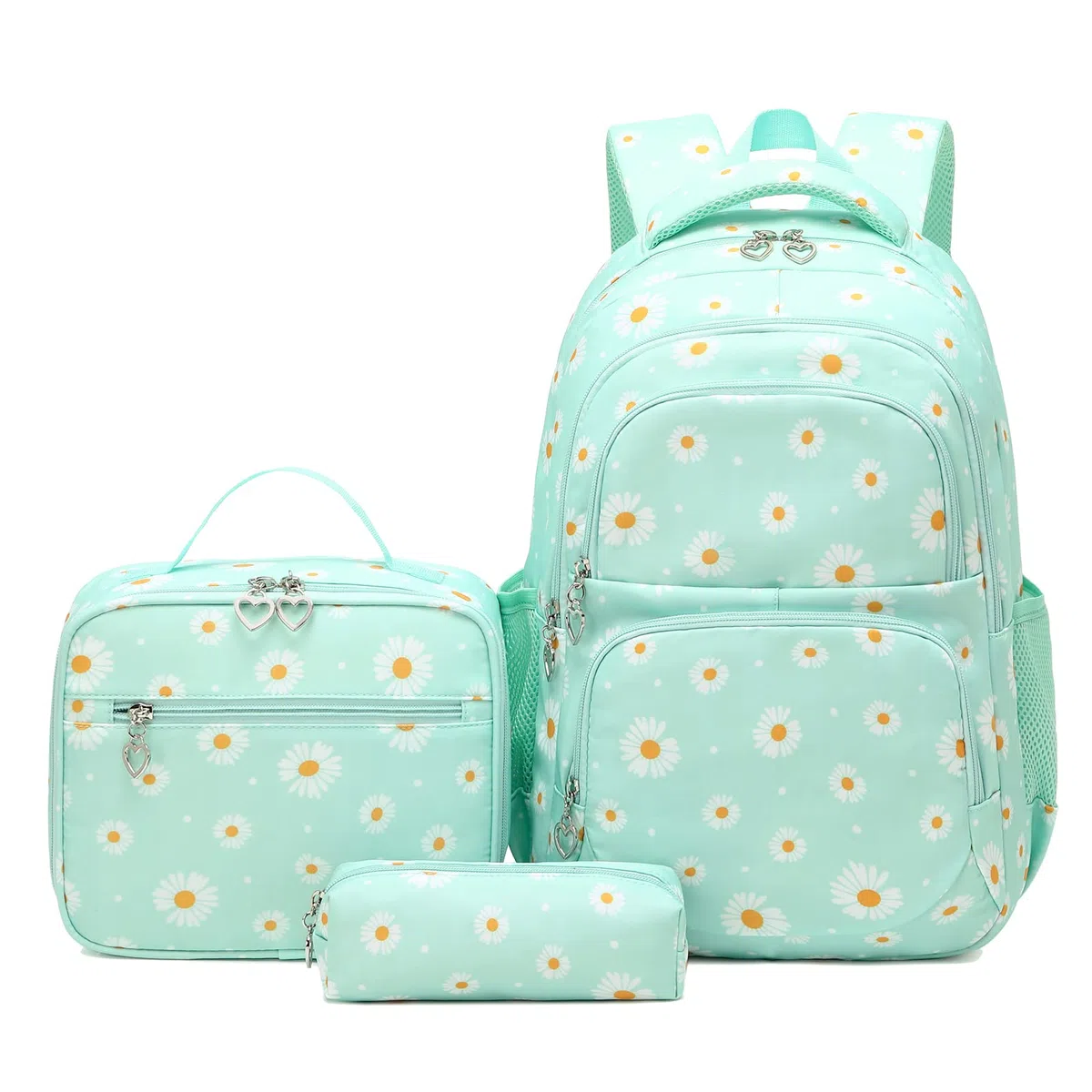 Zaino Ragazze per Scuola Elementare Media Superiore Zaini Ragazza 3 Pezzi con Borsa Termica Astucci Matite Borsa Scuola Ragazzi Zainetti Set per Bambini Zaini Scolastici per PC Portatili