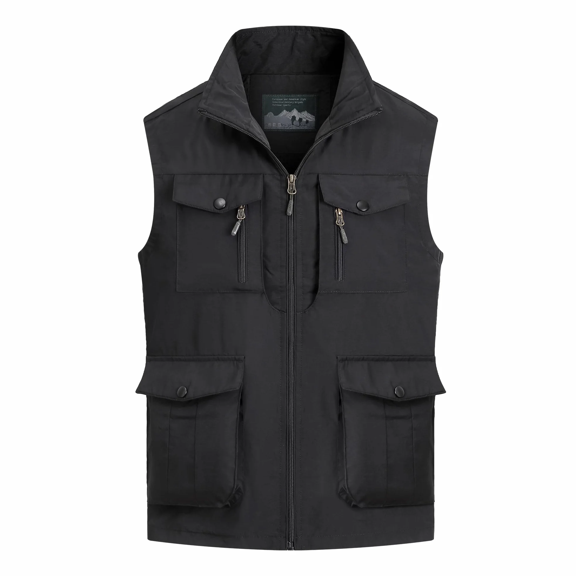 Gilet da Pesca Uomo Senza Maniche Multi-Tasche All'aperto Leggero Traspirante Casual Giacca Asciugatura Rapida per Campeggio e Fotografia