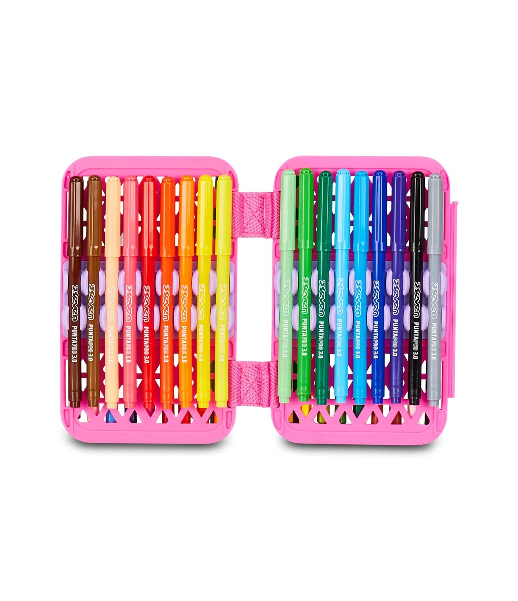 SJ GANG STYLE JAM GANG Astuccio Scuola Speed Pad + Cat&Air, Rosa, Portapenne Mono Scomparto con Plance Amovibili, Completo Di Penne, Matite, Colori, Accessori Zaino, Scuola Elementare, Bambina