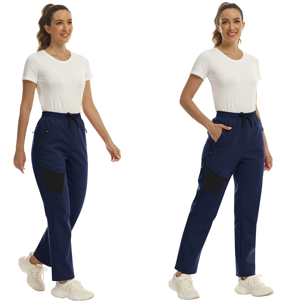MoFiz Pantaloni Sci Donna Pantaloni Termici Trekking Impermeabili Pantaloni Invernali