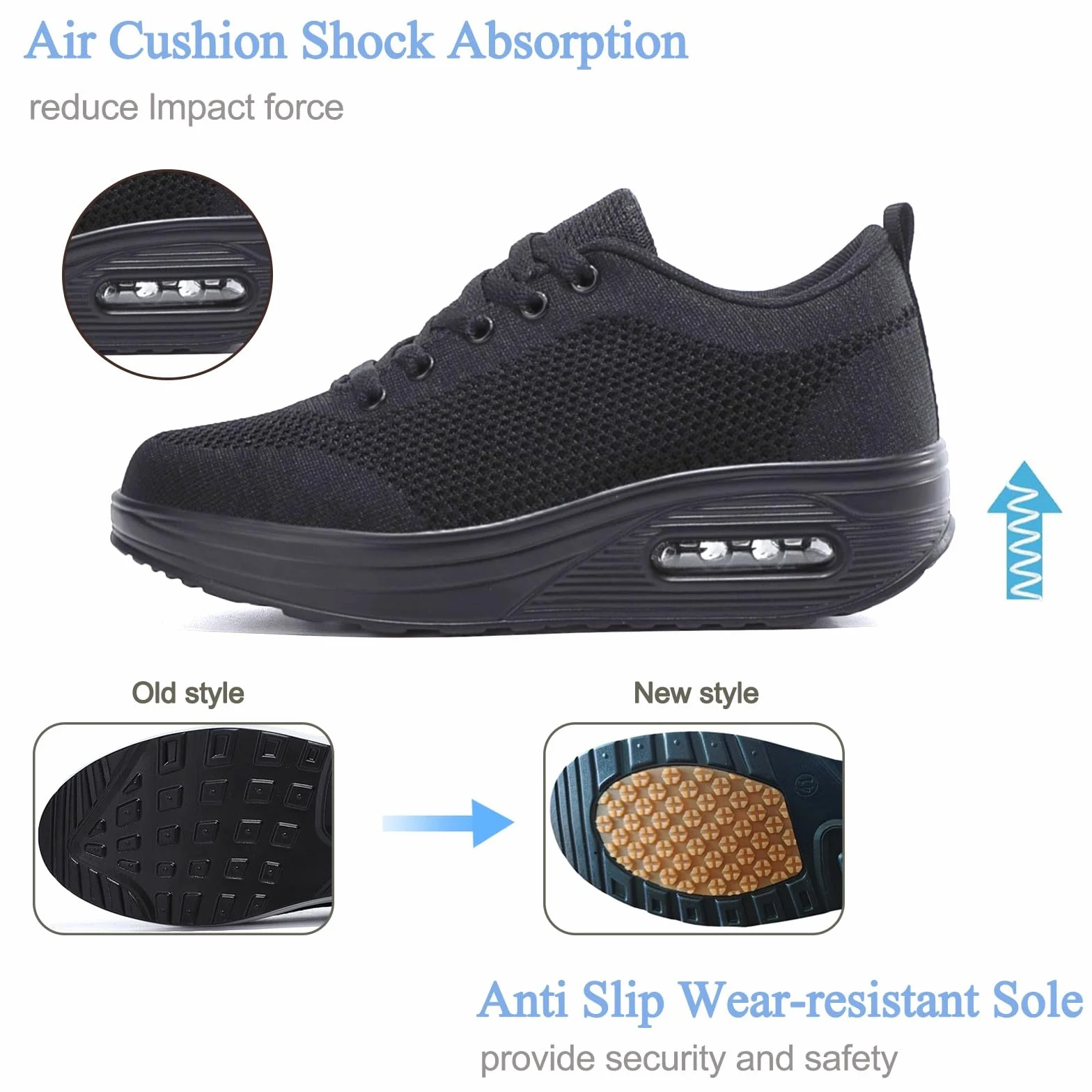 Donna Sneaker Scarpe Dimagranti Scarpe da Ginnastica Casual Tennis Piattaforma Running Sneakers Fitness Sportive Zeppa Outdoor Scarpe Passeggio