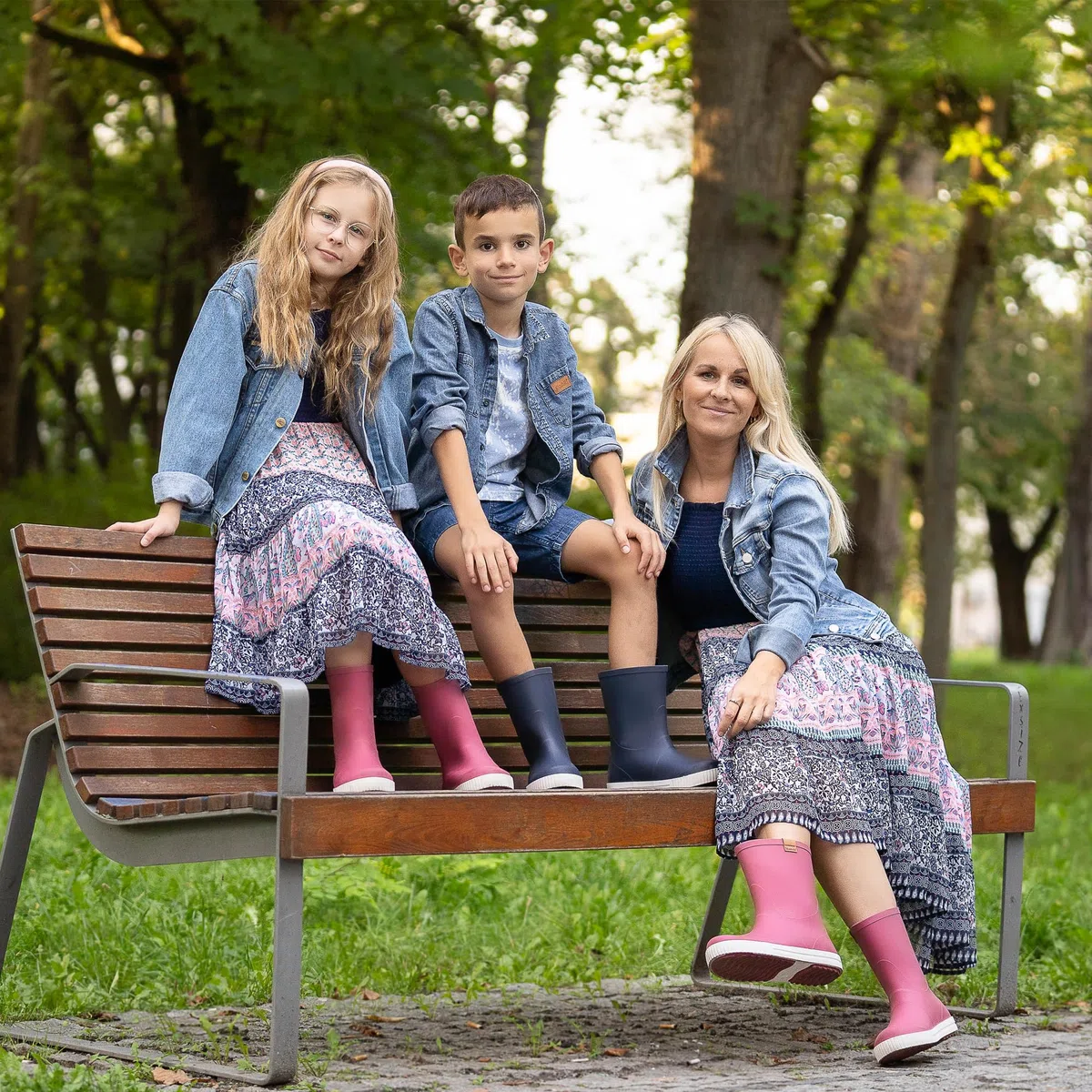 GoStyle Stivali di gomma - stivali di gomma per bambini molto eleganti e alla moda, con nastro riflettente 3M, soletta antibatterica e suola antiscivolo