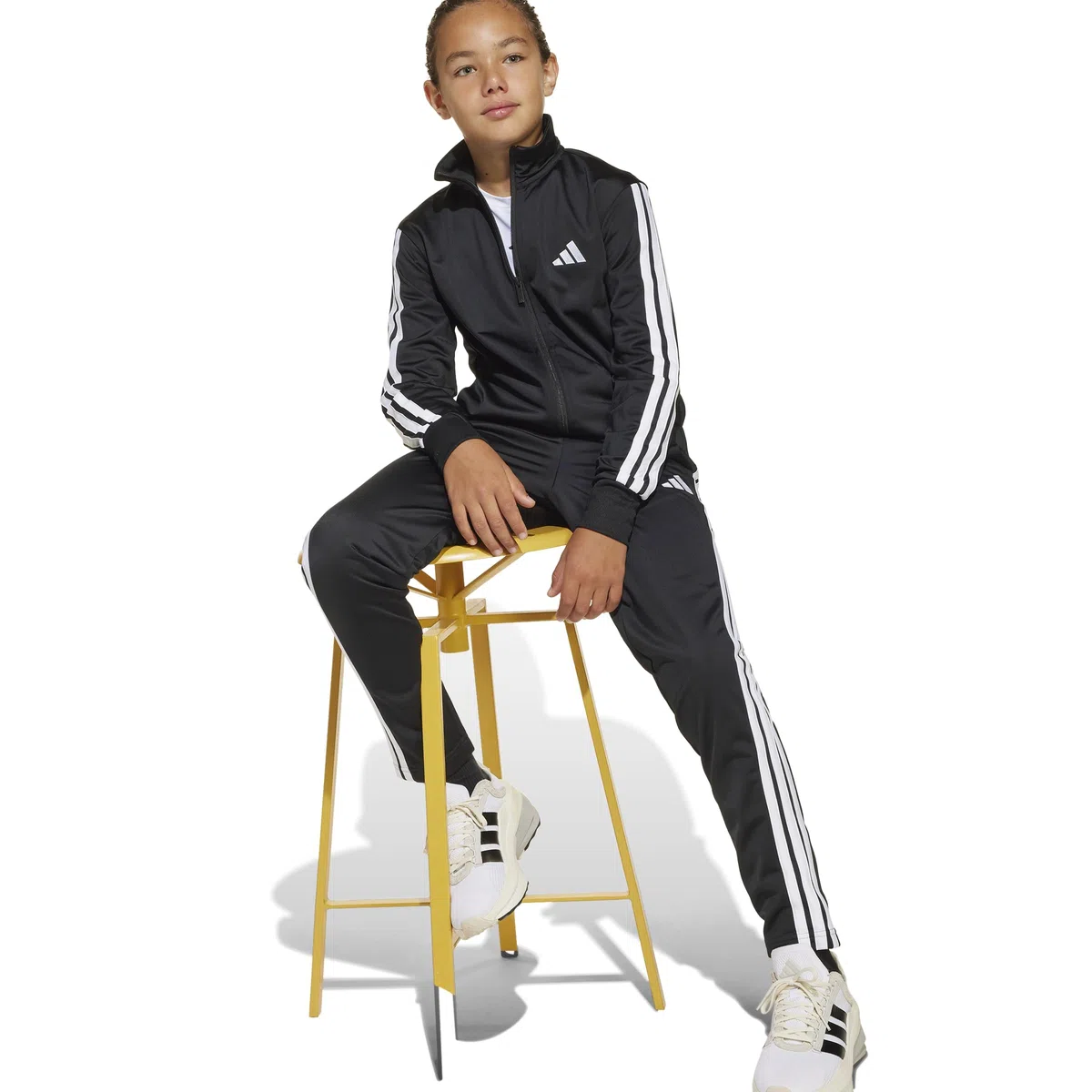 adidas Unisex - Bambini e ragazzi ESSENTIALS CLIMACOOL STRIPES TRACKSUIT