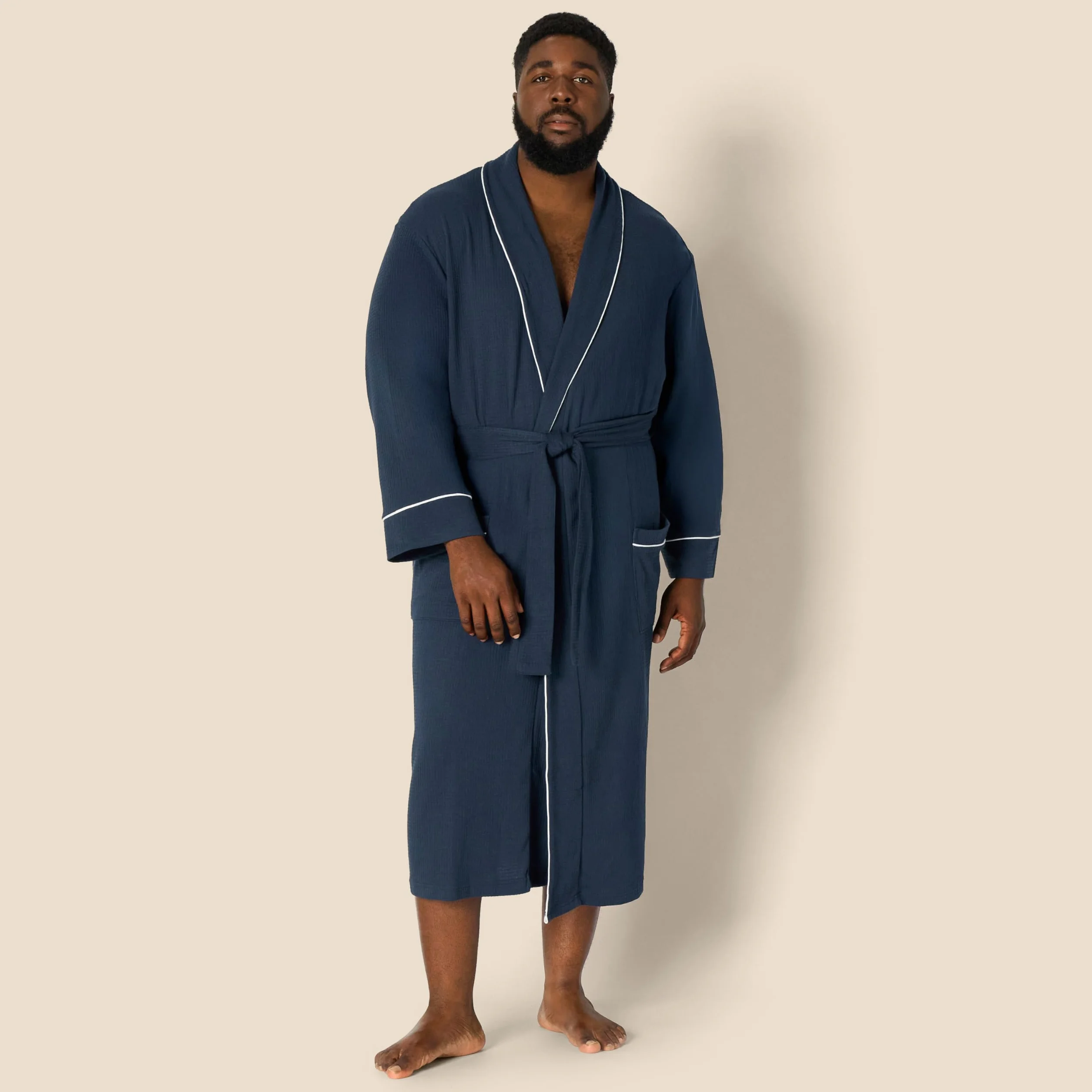 Amazon Essentials Uomo Accappatoio Leggero a Nido d'Ape (Disponibile nelle Taglie Big & Tall)
