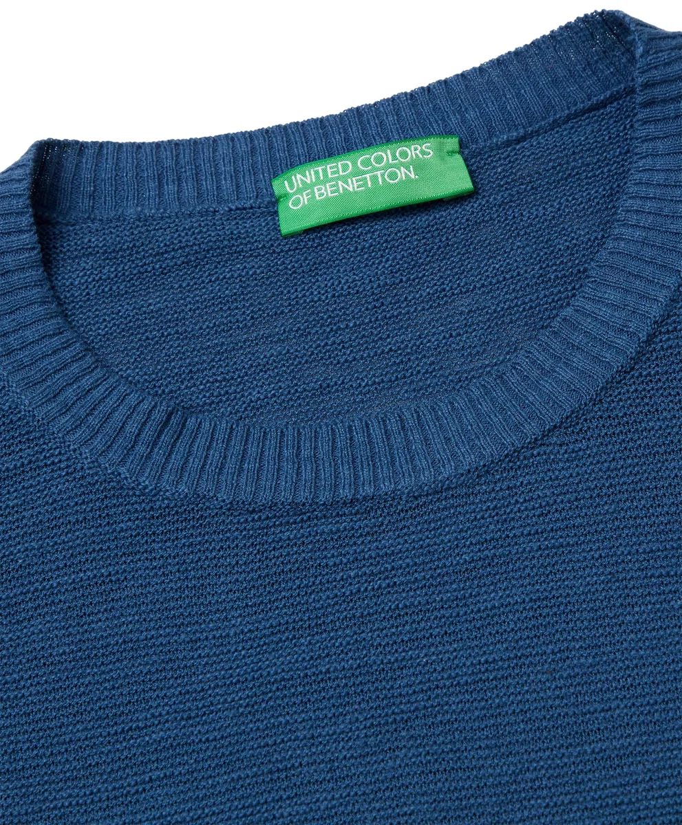 United Colors of Benetton Maglia G/C S/M 105gd109z Maglioncino a Gilet Donna