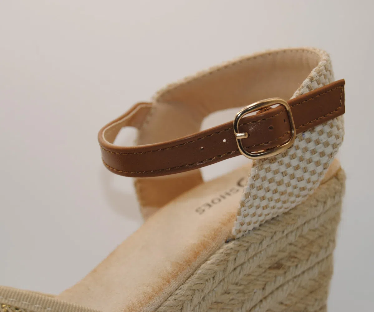 Miro Boho Chic Zeppe Espadrillas Donna Piattaforma Iuta Donna. Sandali Donna Zeppe Sparto con Pizzo E Cinturino Alla Caviglia. Scarpe da sposa per matrimonio. Espadrillas Matrimonio. Bohemien