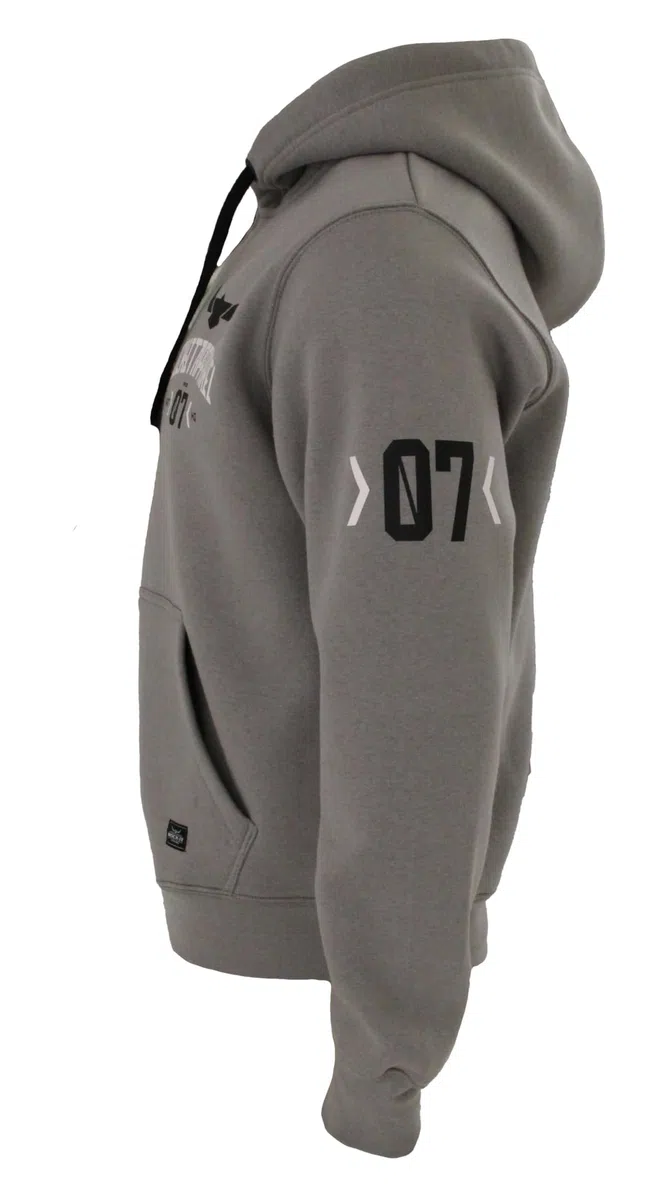 ROCK-IT Apparel® Giacca con Cappuccio da Uomo Hoodie Racer 07" Giacca di Felpa Felpa con Cappuccio Pesante Hoody Pullover S-5XL Ziphood con Zip con Cappuccio e Interno in Pile Grigio e Blu Navy