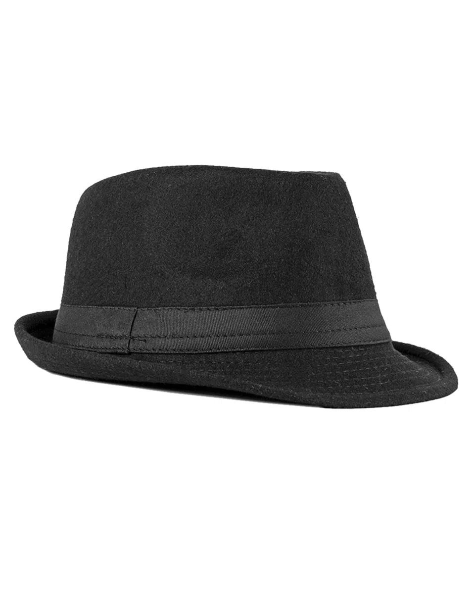 Cappello Fedora a Tesa Larga Stile Gangster Elegante Jazz Trilby Cappelli e Cappellini Classico Cappello in Feltro Ripiegabile in Viaggio Cappelli Panama per Uomo Donna