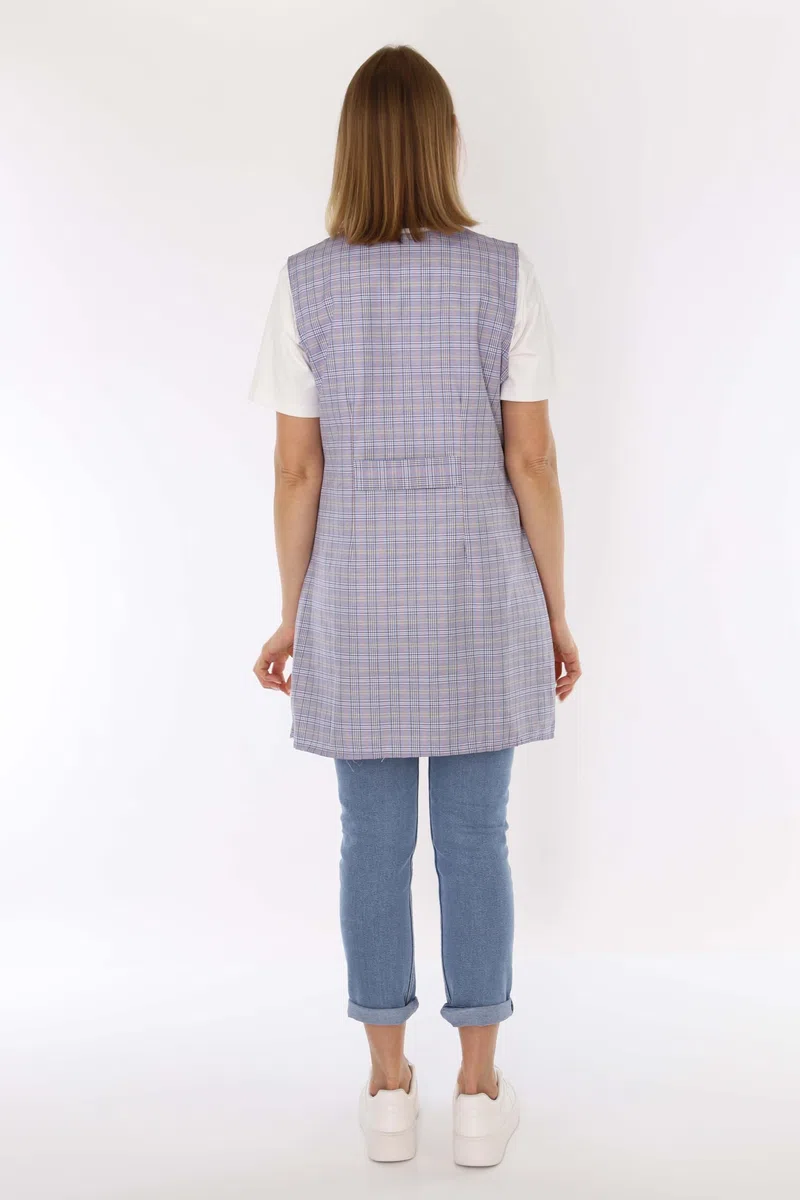 Kasack - Grembiule da cucina da donna, in poliestere e cotone colorato, con maniche corte design 4 54