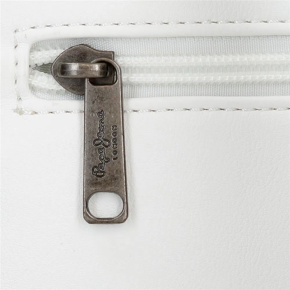 Pepe Jeans Margaret Borsa a Tracolla Due Scomparti Bianco 24x16x7 cm Poliestere e PU di Joumma Bags