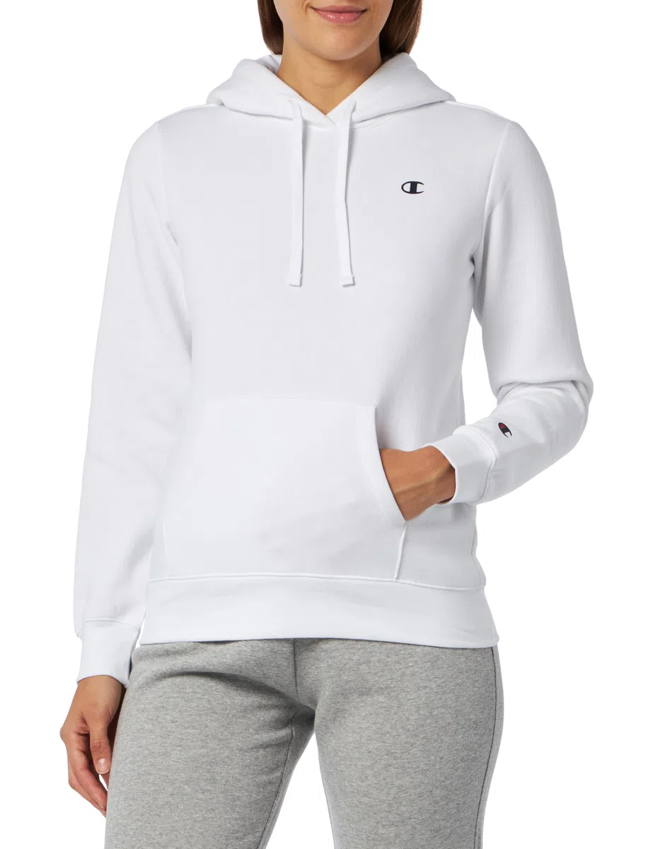 Champion Legacy Champion Basics W - Light Powerblend Fleece Felpa con Cappuccio Donna (Pacco da 1)
