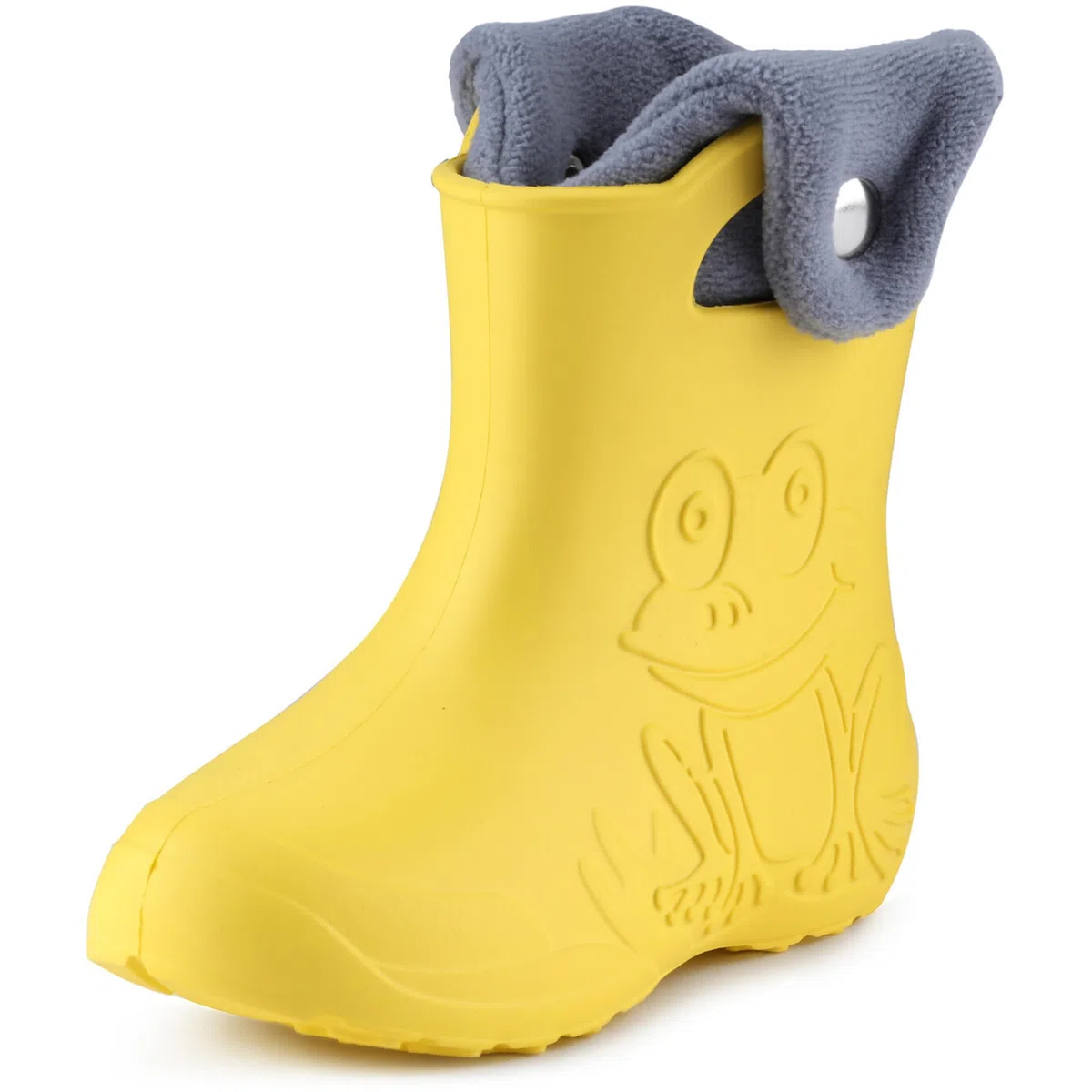 Ladeheid Stivaletti Pioggia Bambino in EVA Termici, Invernali Stivali Pioggia Bambina Calzino Interno con Bottoni e Motivo a Rana, Scarpe Bambino LA-CA-04