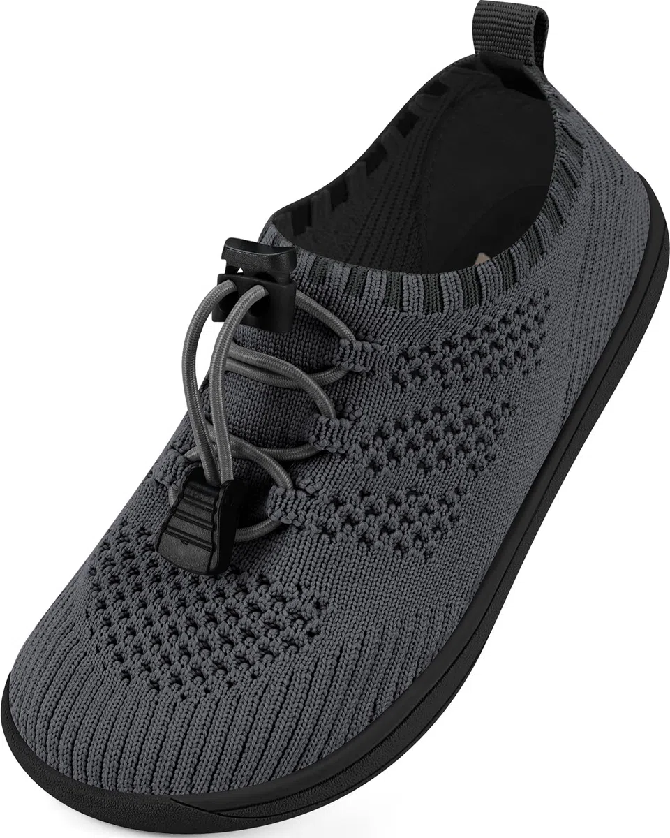 Scarpe A Piedi Nudi per Bambini A Punta Larga Knit Boys Girls Slippers Minimal Toddler Walking Shoes Minimalista Traspirante