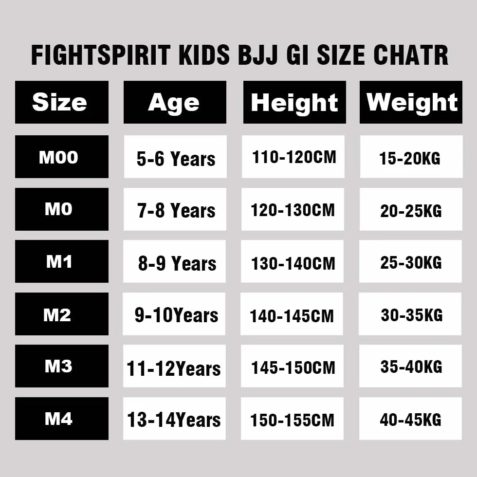 Jiu Jitsu Gi - Uniforme brasiliana per bambini IBJJF, pantaloni resistenti e cintura per giacca non inclusi