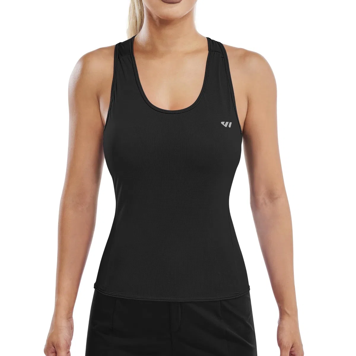 Lo.Gas, maglia da ciclismo da donna, senza maniche, per lo sport, elastica, traspirante, con 2 tasche