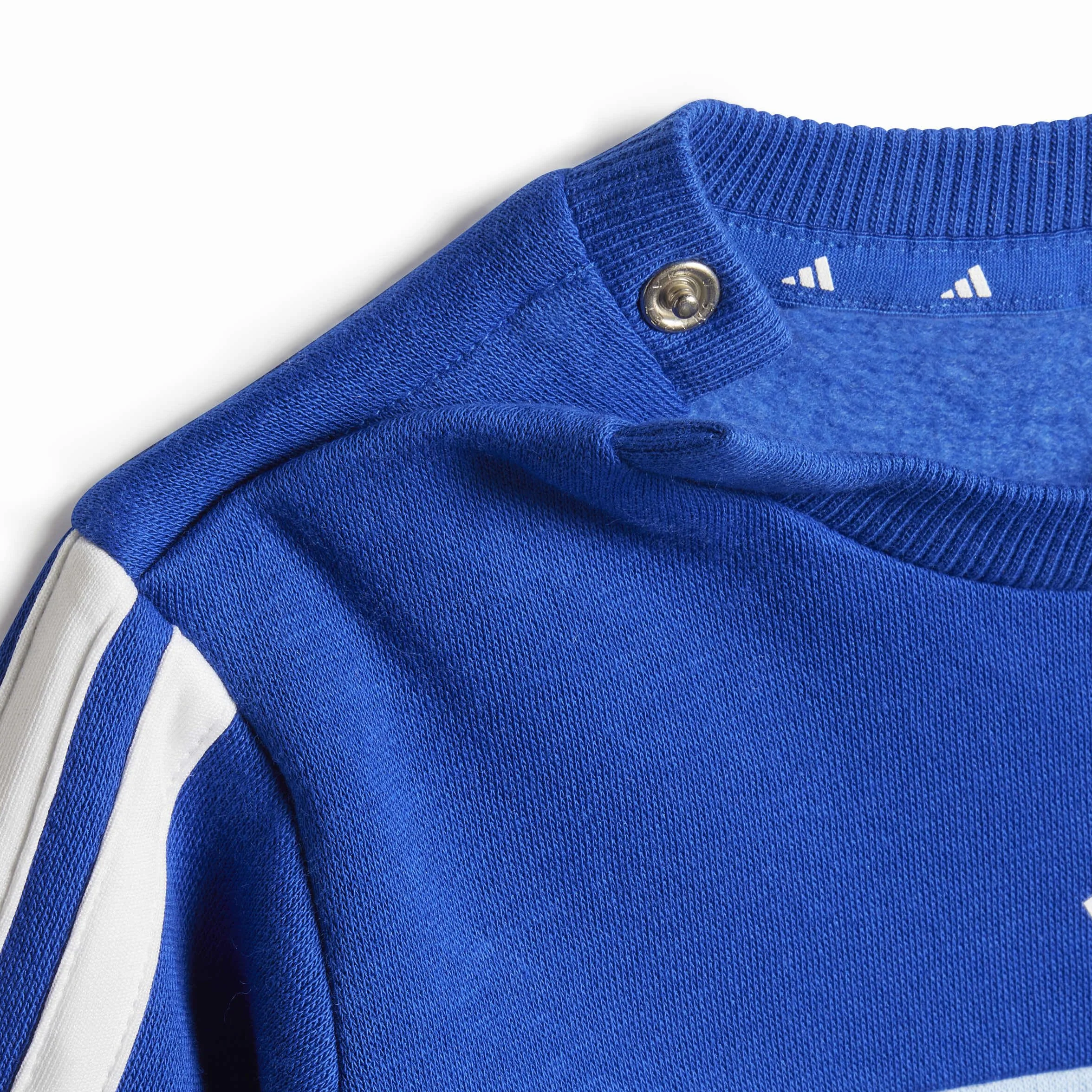 adidas Unisex - Bimbi 0-24 SEASONAL ESSENTIALS TIBERIO 3 STRIPES FLEECE CREW SET