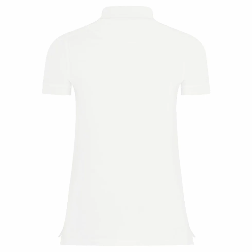 Nike Womens Nike Team Cotton Polo - White T-Shirt Donna