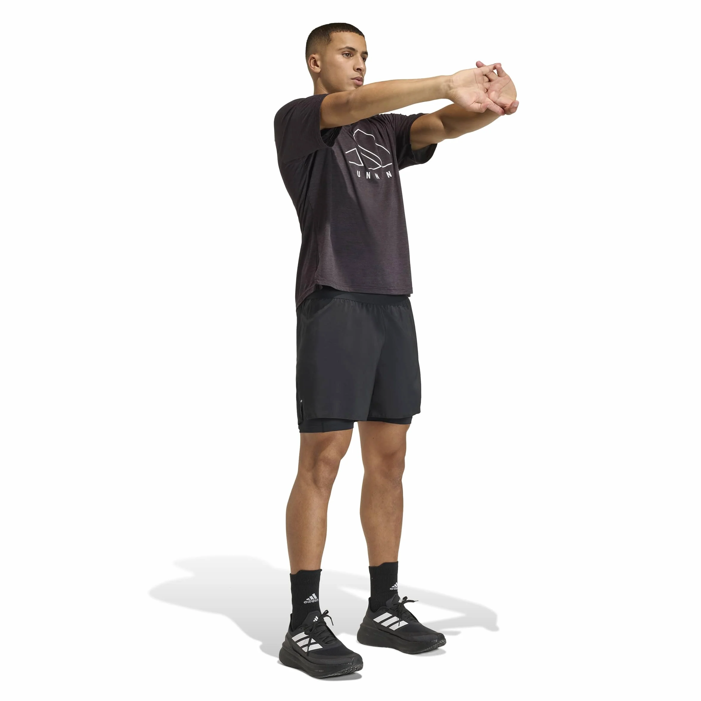 adidas - Adi365 Running Essentials 2in1 Shorts, Pantaloncini Uomo