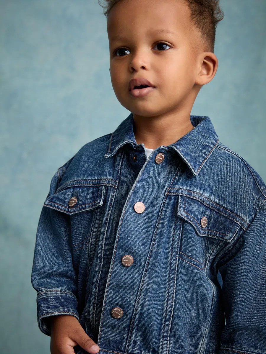 NEXT Ragazzo Giacca stile denim 100% cotone