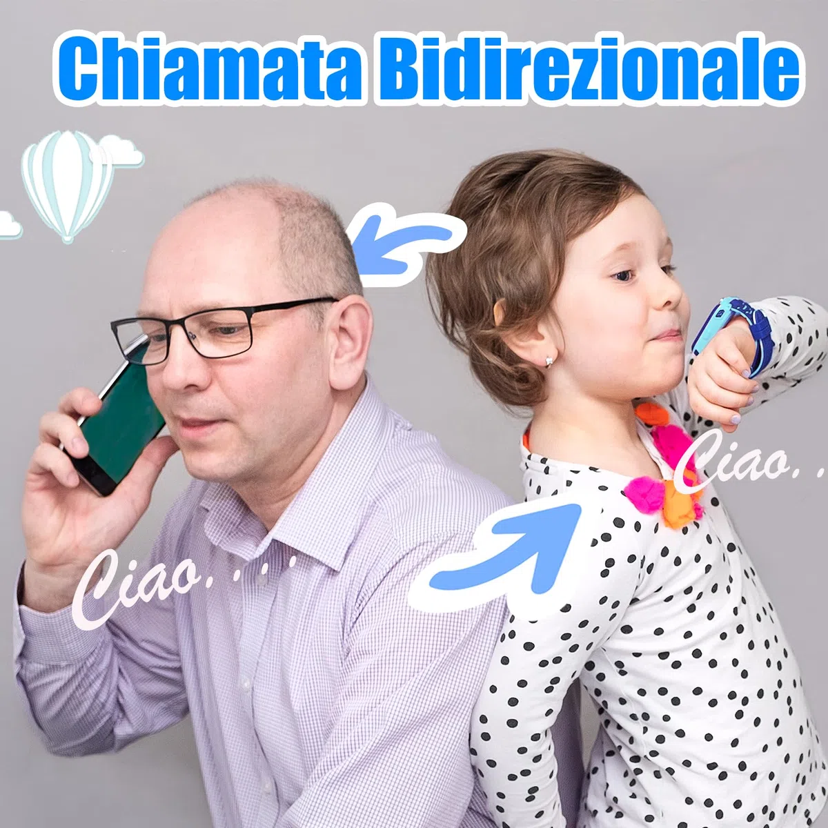 JUMWING Smartwatch per Bambini,Orologio Smartwatch con Chiamata SOS, Fotocamere, Musicale, Torcia, Sveglia, Giocattoli educativi, Regalo per Ragazzi e Ragazze (Blu)