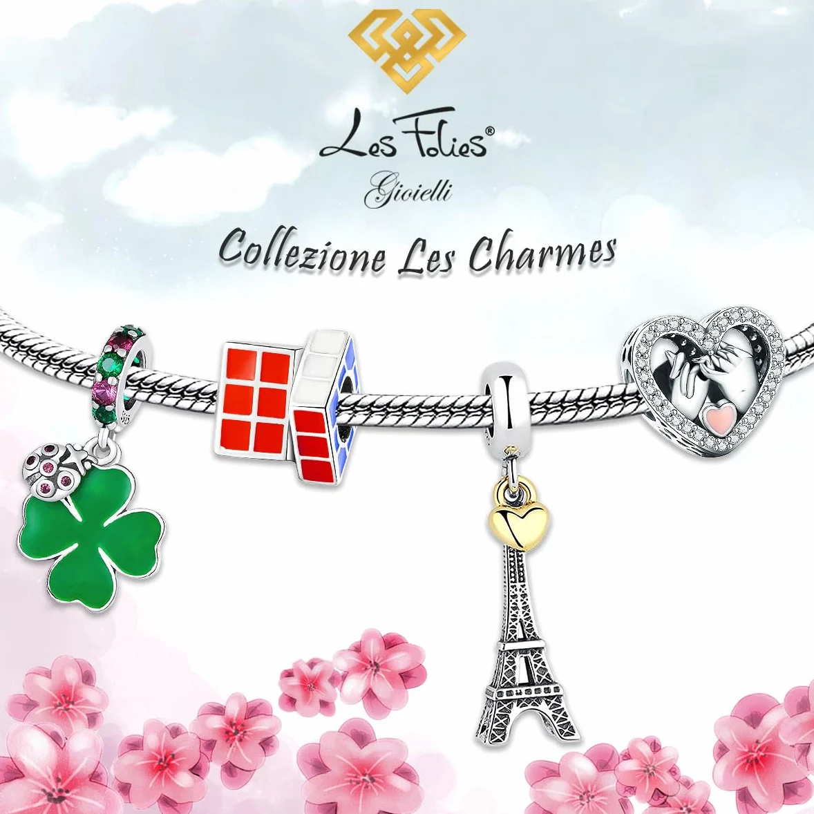 Charm Cappuccetto Rosso Favola Lupo Casa Nonna per Disney in argento 925 - Les Folies per Pandora