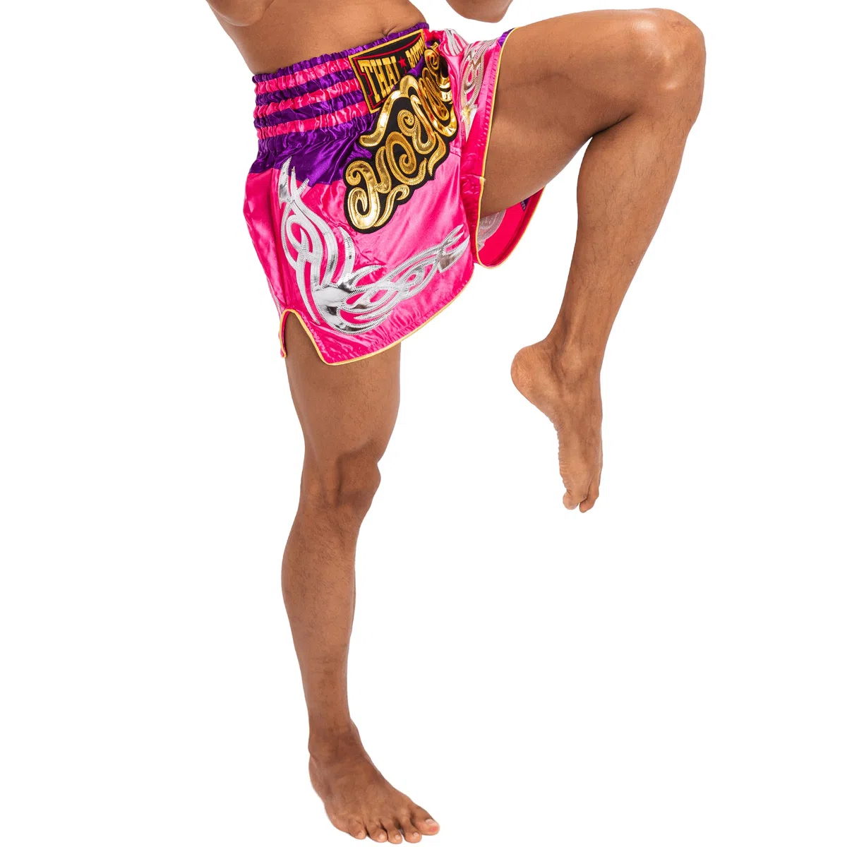 Pantaloncini da Muay Thai per uomo e donna, taglio aderente, per MMA, boxe, kickboxing, arti marziali