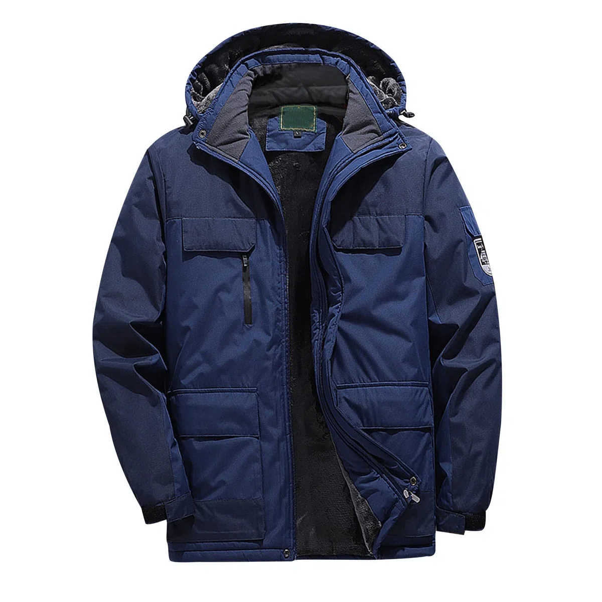 Generico Giacca da Sci Invernale da Uomo Taglie Forti, Giacca Calda in Lana, Tuta da Trekking all'aperto, 5XL 9XL Giacconi Invernali Eleganti