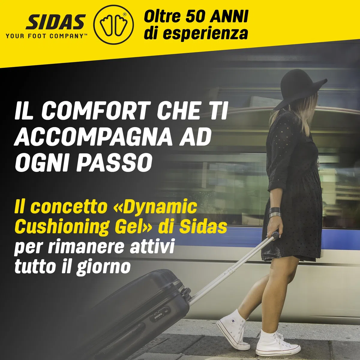 Sidas soletto Cushioning Gel 3D, Forma 3D Anatomica