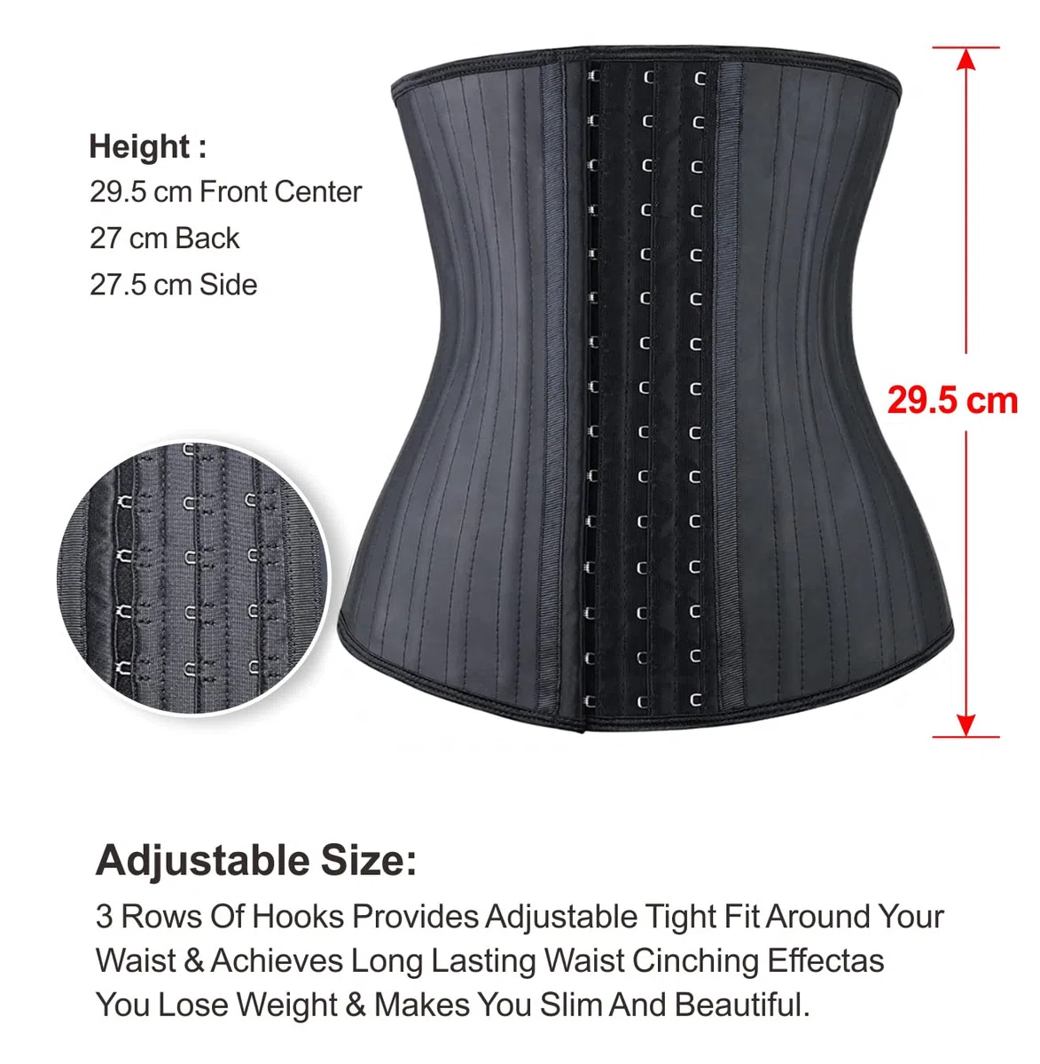 YIANNA Corsetto Donna Dimagrante Modellante Pancera Stringivita Corpetto Latex Waist Trainer Bustino Body Shaper Contenitivo