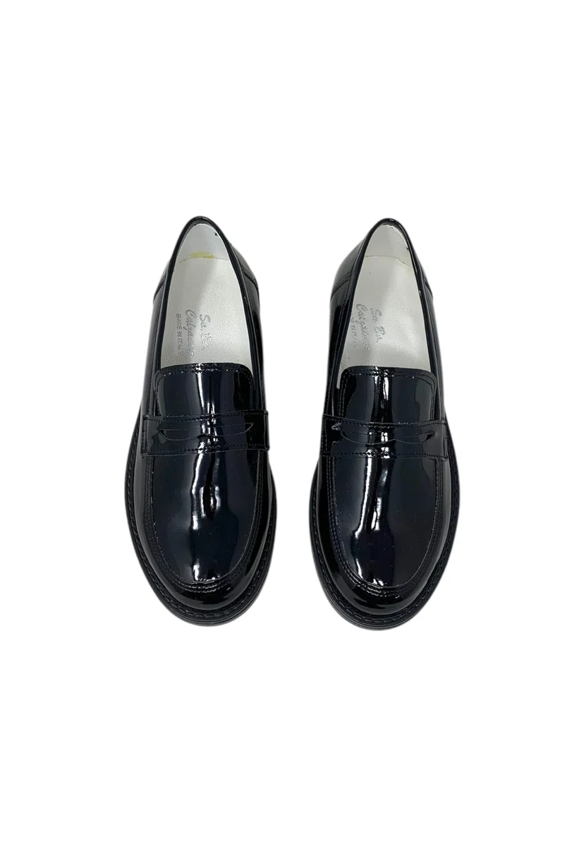 Mocassino CLG Vernice Nero Bambino/Ragazzo